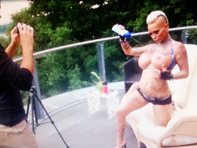 Beim Fotoshooting geil geworden!